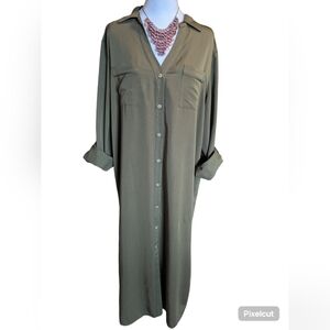 HALSTON shirt dress